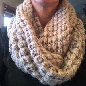 Gray infinity scarf